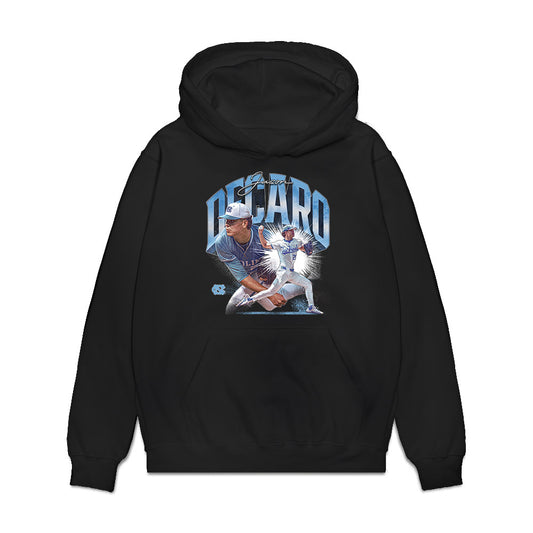UNC - NCAA Baseball : Jason DeCaro - Premium Hooded Sweatshirt-0