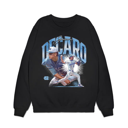 UNC - NCAA Baseball : Jason DeCaro - Premium Crewneck Sweatshirt-0