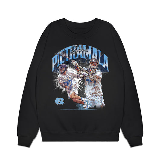 UNC - NCAA Men's Lacrosse : Dominic Pietramala - Collage Premium Crewneck Sweatshirt-0