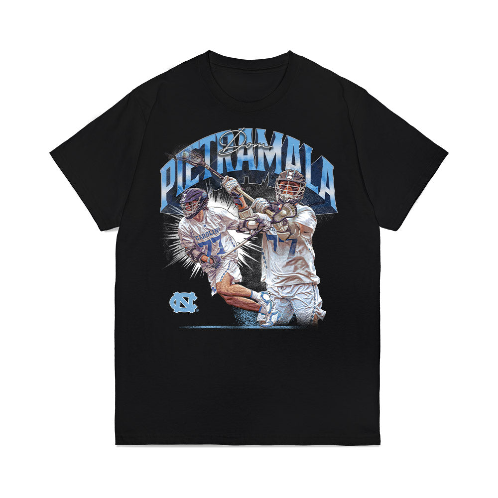 UNC - NCAA Men's Lacrosse : Dominic Pietramala - Collage Premium T-Shirt-0