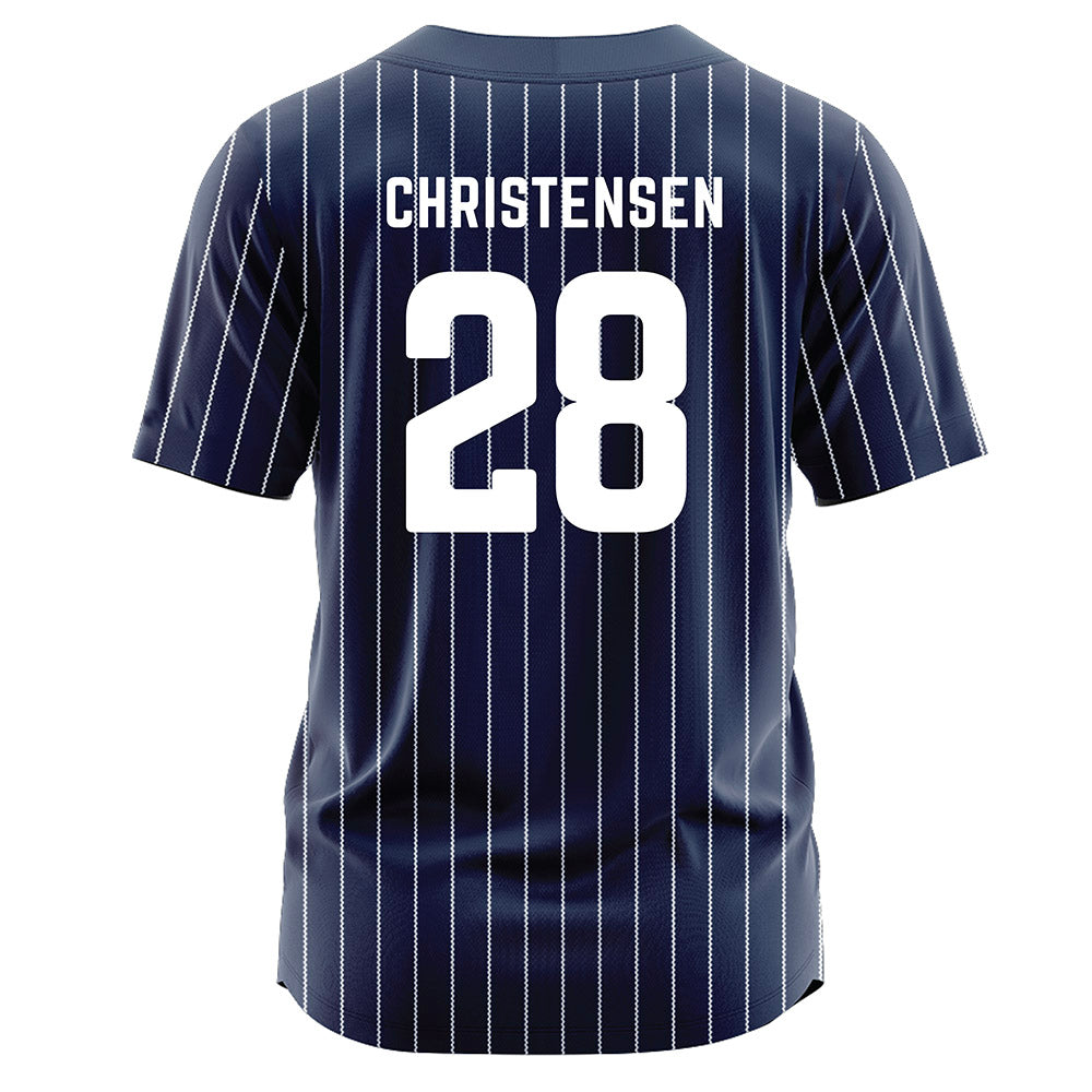 Georgia Southern - NCAA Softball : Kayla Christensen - Navy Jersey-1