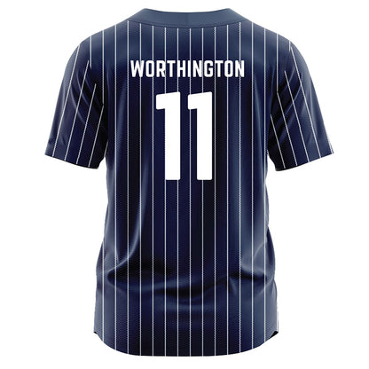 Georgia Southern - NCAA Softball : Hannah Worthington - Navy Jersey-1