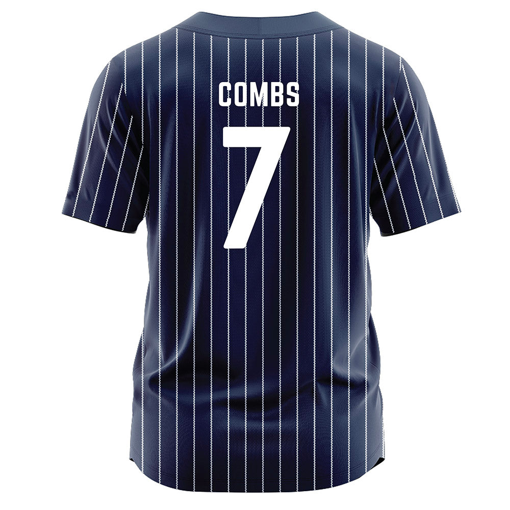 Georgia Southern - NCAA Softball : Valerie Combs - Navy Jersey-1