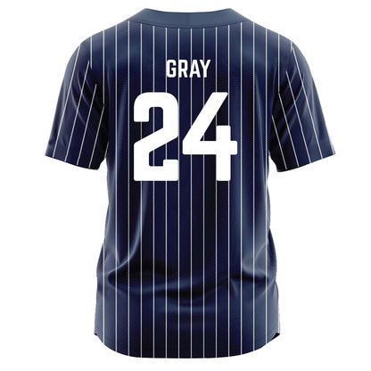 Georgia Southern - NCAA Softball : Demere Gray - Navy Jersey-1