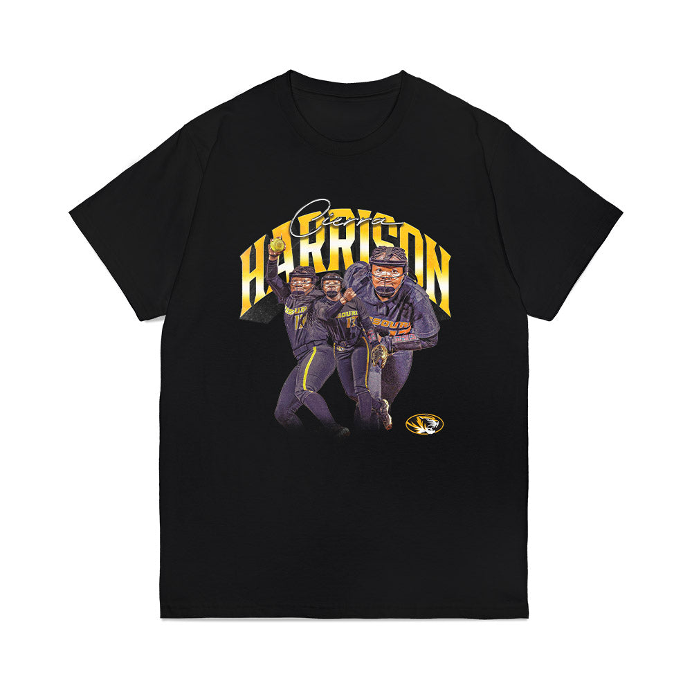 Missouri - NCAA Softball : Cierra Harrison - Collage Premium T-Shirt-0