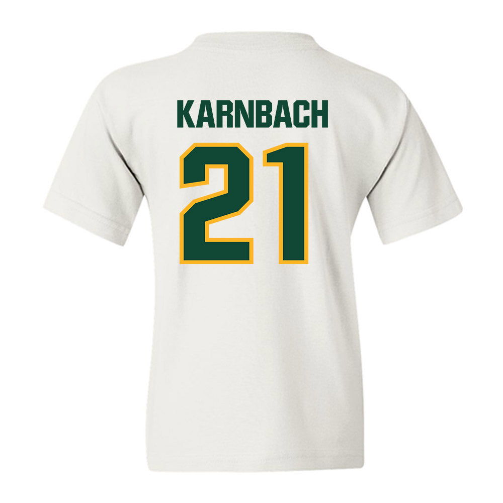 Baylor - NCAA Acrobatics & Tumbling : Cassandra Karnbach - Youth T-Shirt-1