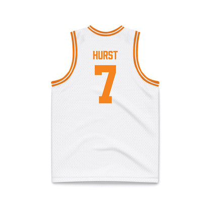 Tennessee - NCAA Men's Basketball : Grant Hurst - White Basketball Jersey-1