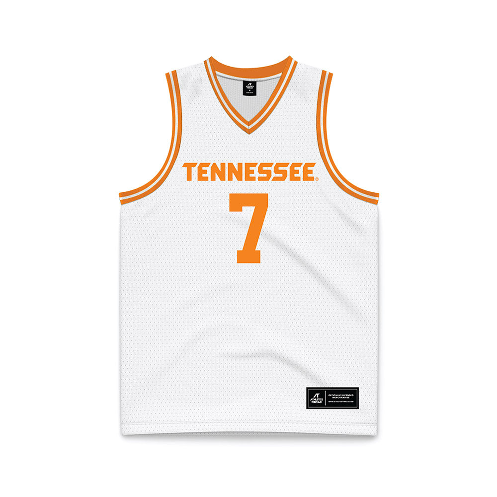 Tennessee - NCAA Men's Basketball : Grant Hurst - White Basketball Jersey-0