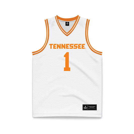 Tennessee - NCAA Men's Basketball : Amari Evans - White Basketball Jersey-0
