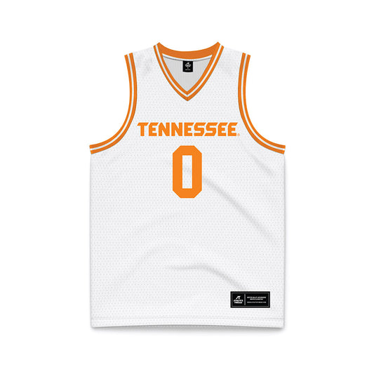 Tennessee - NCAA Men's Basketball : Ja'Kobi Gillespie - White Basketball Jersey-0