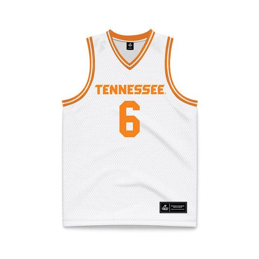 Tennessee - NCAA Men's Basketball : Dewayne Brown II - White Basketball Jersey-0
