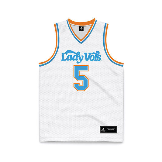 Tennessee - NCAA Women's Basketball : Kaiya Wynn - White Basketball Jersey-0