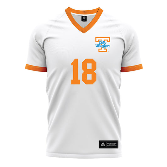 Tennessee - NCAA Women's Soccer : Ally Brown - White Soccer Jersey-0