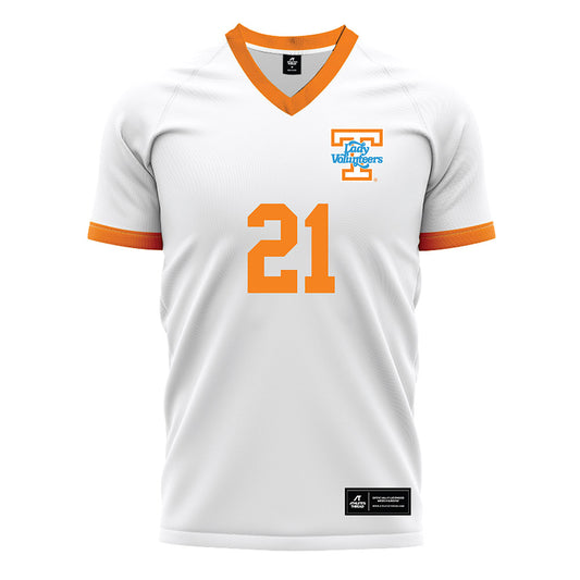 Tennessee - NCAA Women's Soccer : Leah Klurman - White Soccer Jersey-0