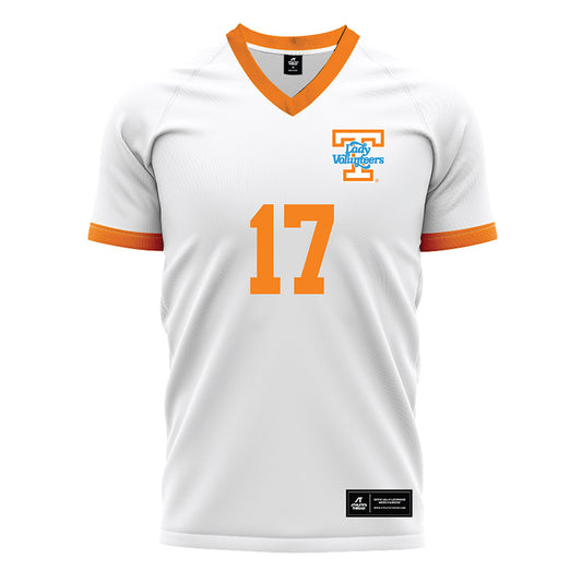 Tennessee - NCAA Women's Soccer : Alivia Stott - White Soccer Jersey-0