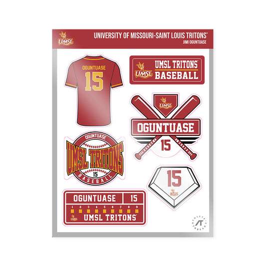 undefined - NCAA Baseball : Jimi Oguntuase - Sticker Sheet-0