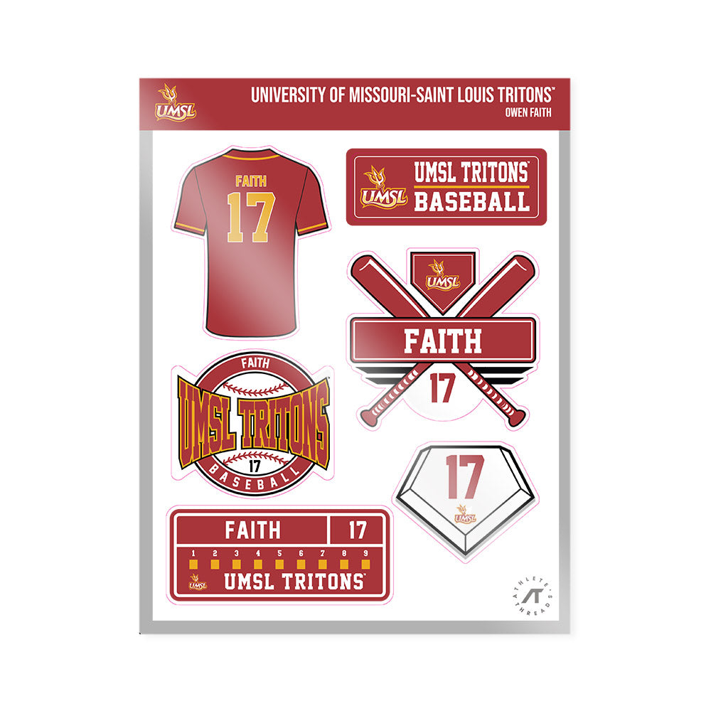 UMSL - NCAA Baseball : Owen Faith - Sticker Sheet-0