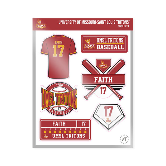 UMSL - NCAA Baseball : Owen Faith - Sticker Sheet-0