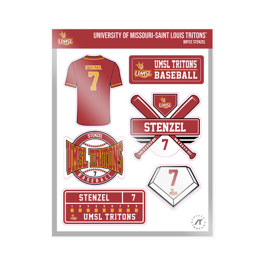 UMSL - NCAA Baseball : Bryce Stenzel - Sticker Sheet-0