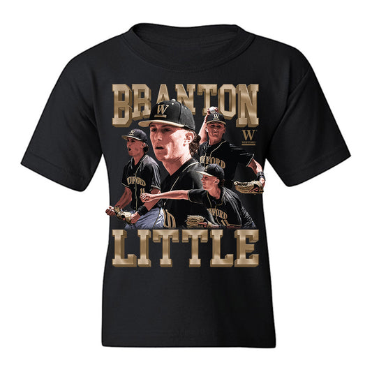 Wofford - NCAA Baseball : Branton Little - Collage Youth T-Shirt-0