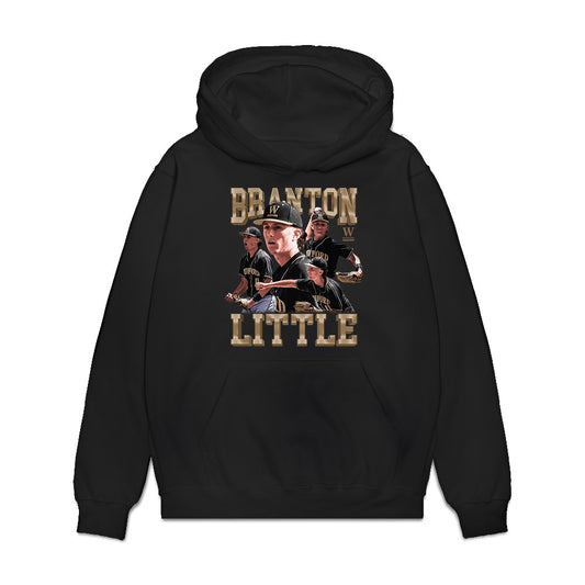 Wofford - NCAA Baseball : Branton Little - Collage Premium Hooded Sweatshirt-0