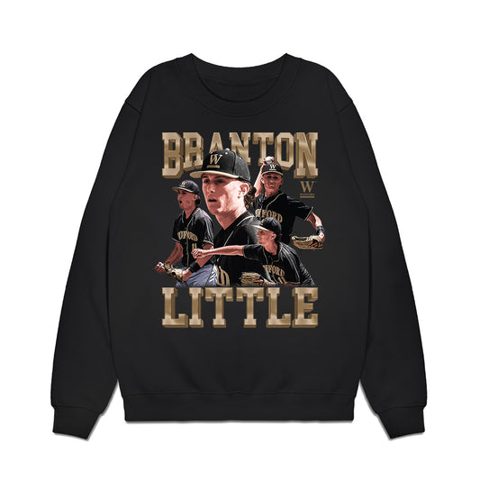 Wofford - NCAA Baseball : Branton Little - Collage Premium Crewneck Sweatshirt-0