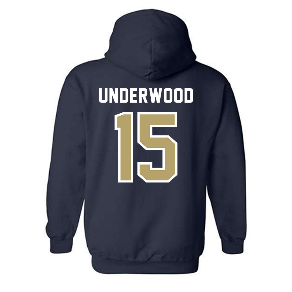 Georgia Tech - NCAA Baseball : Cooper Underwood - Hooded Sweatshirt-1