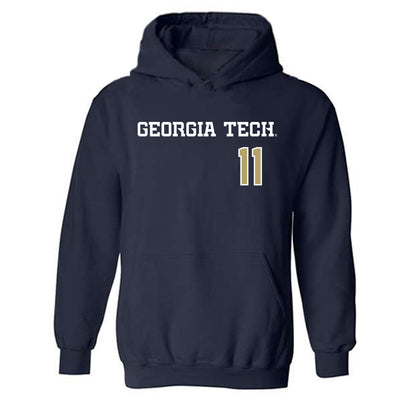 Georgia Tech - NCAA Baseball : Ryan Zuckerman - Hooded Sweatshirt-0