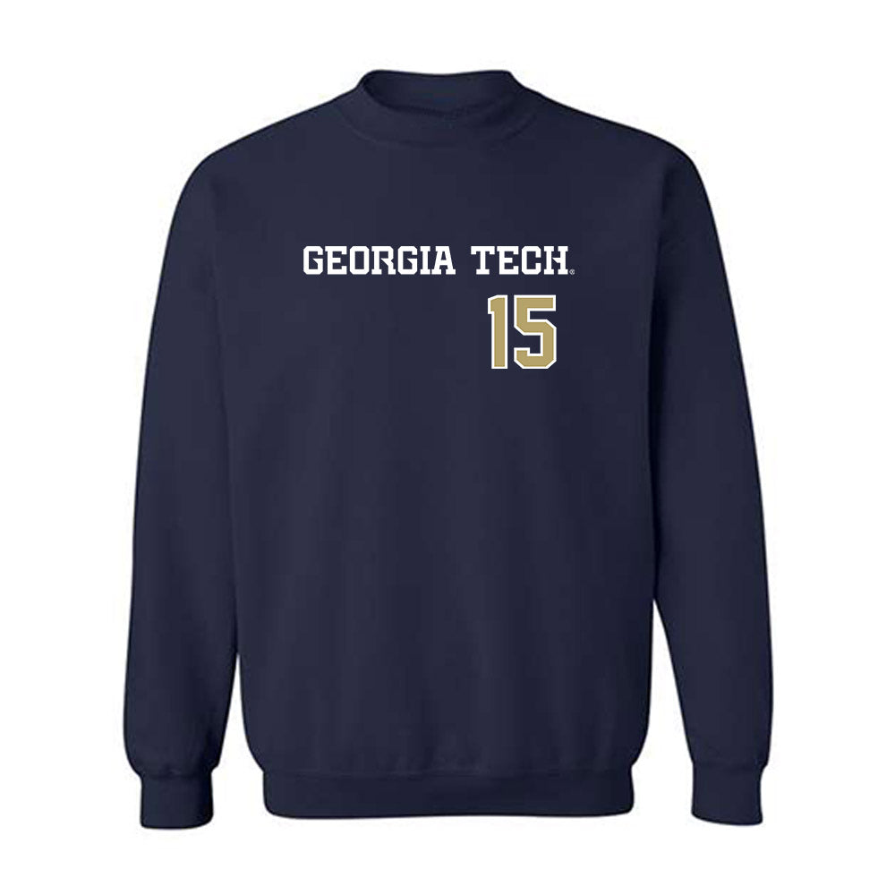 Georgia Tech - NCAA Baseball : Cooper Underwood - Crewneck Sweatshirt-0