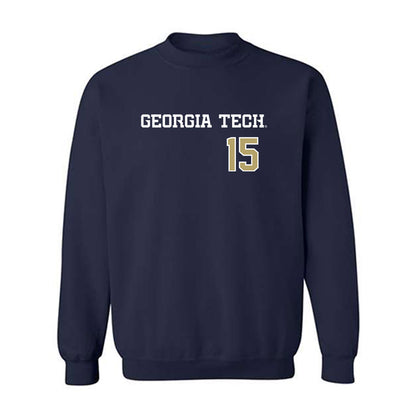 Georgia Tech - NCAA Baseball : Cooper Underwood - Crewneck Sweatshirt-0