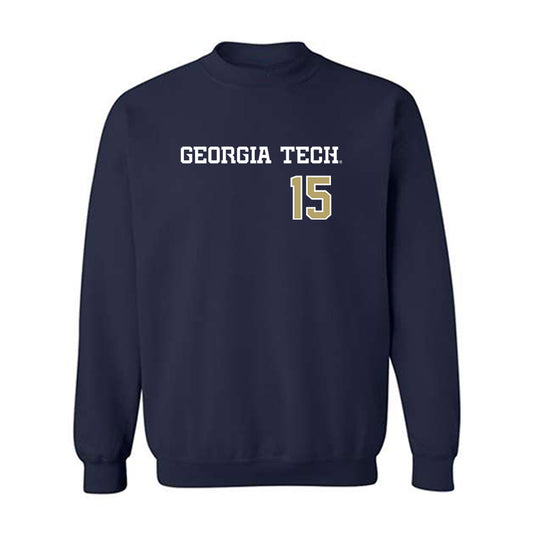 Georgia Tech - NCAA Baseball : Cooper Underwood - Crewneck Sweatshirt-0
