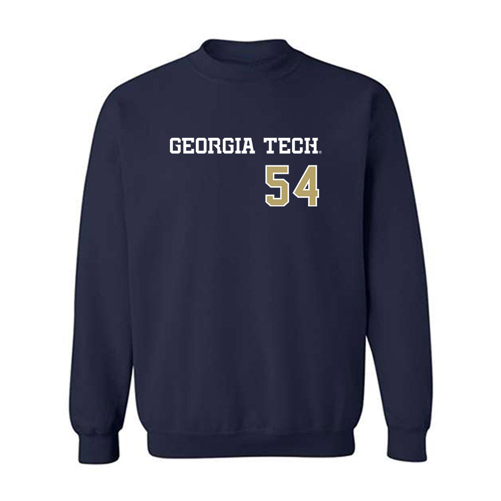 Georgia Tech - NCAA Baseball : Riley Hasenstab - Crewneck Sweatshirt-0