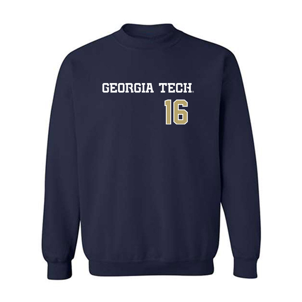 Georgia Tech - NCAA Baseball : Charlie Willcox - Crewneck Sweatshirt-0