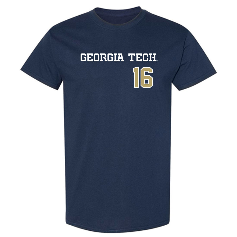 Georgia Tech - NCAA Baseball : Charlie Willcox - T-Shirt-0