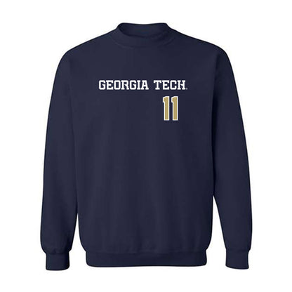 Georgia Tech - NCAA Baseball : Ryan Zuckerman - Crewneck Sweatshirt-0