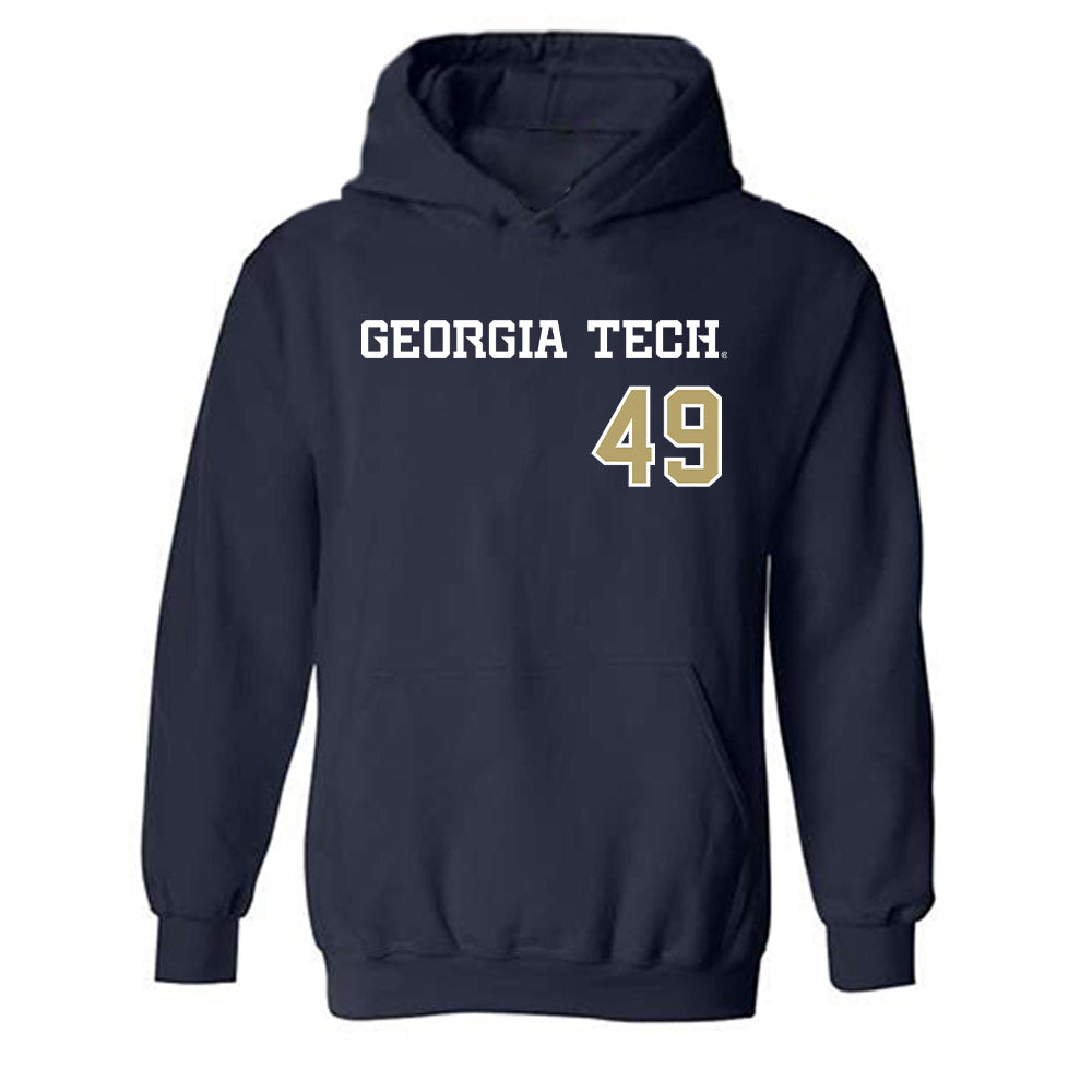 Georgia Tech - NCAA Baseball : Kayden Campbell - Hooded Sweatshirt-0