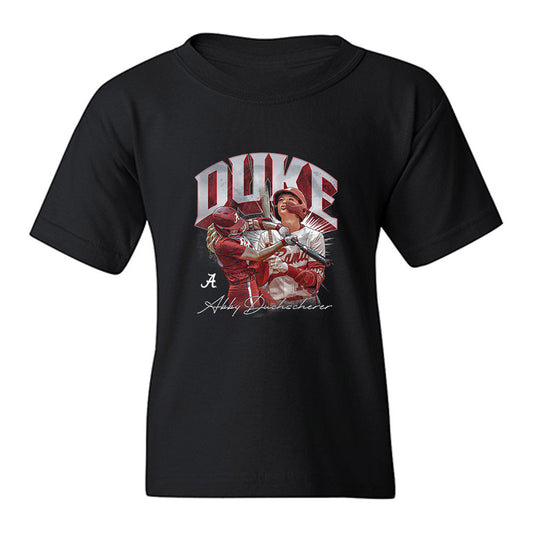 Alabama - NCAA Softball : Abby Duchscherer - Collage Youth T-Shirt-0