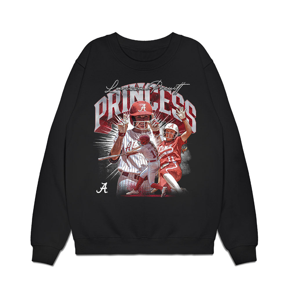Alabama - NCAA Softball : Larissa Preuitt - Collage Premium Crewneck Sweatshirt-0