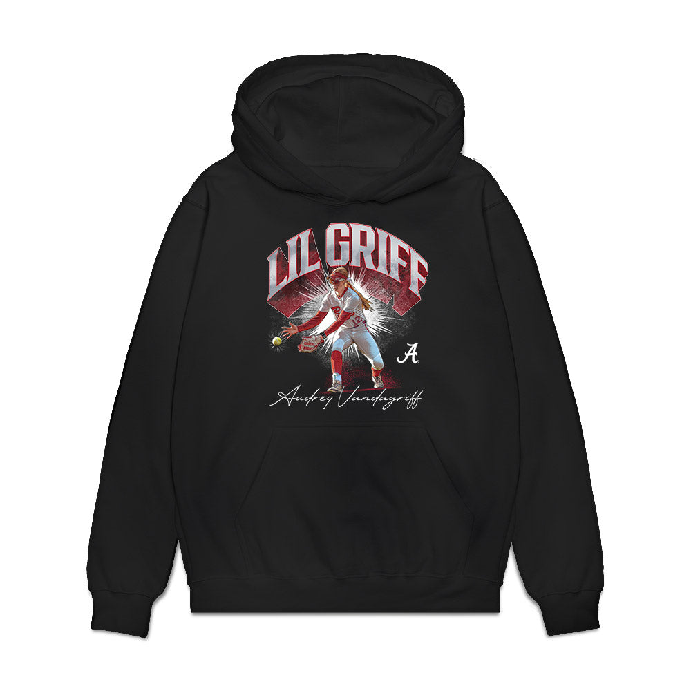 Alabama - NCAA Softball : Audrey Vandagriff - Collage Premium Hooded Sweatshirt-0