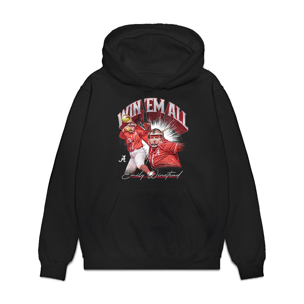 Alabama - NCAA Softball : Emily Winstead - Collage Premium Hooded Sweatshirt-0