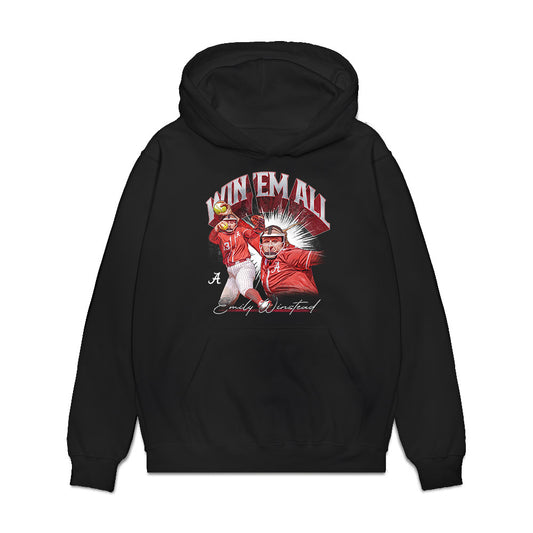 Alabama - NCAA Softball : Emily Winstead - Collage Premium Hooded Sweatshirt-0