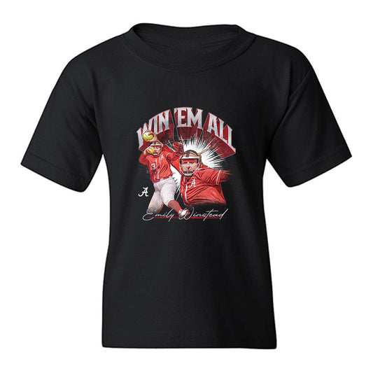 Alabama - NCAA Softball : Emily Winstead - Collage Youth T-Shirt-0
