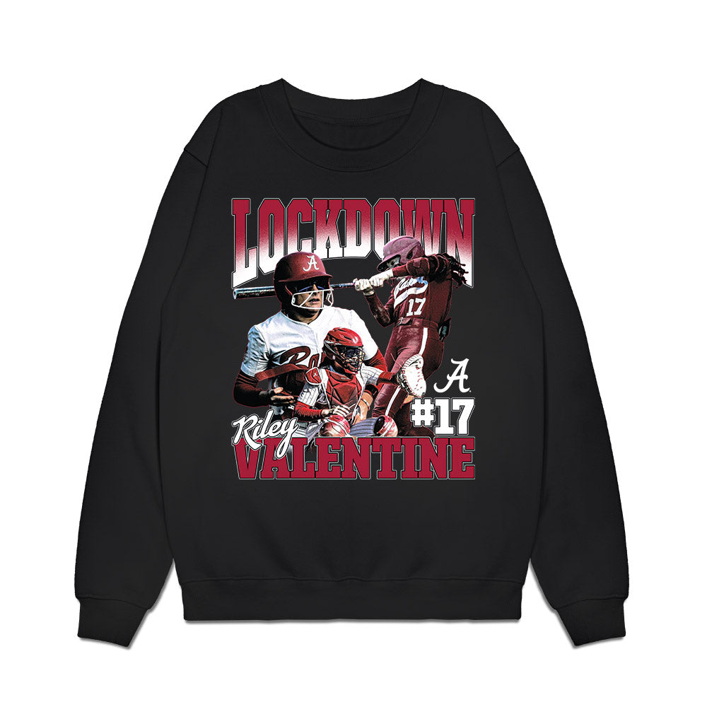 Alabama - NCAA Softball : Riley Valentine - Collage Premium Crewneck Sweatshirt-0