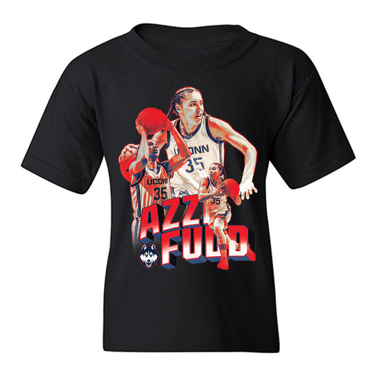 UConn - NCAA Women's Basketball : Azzi Fudd - Graphic Tee Youth T-Shirt-0