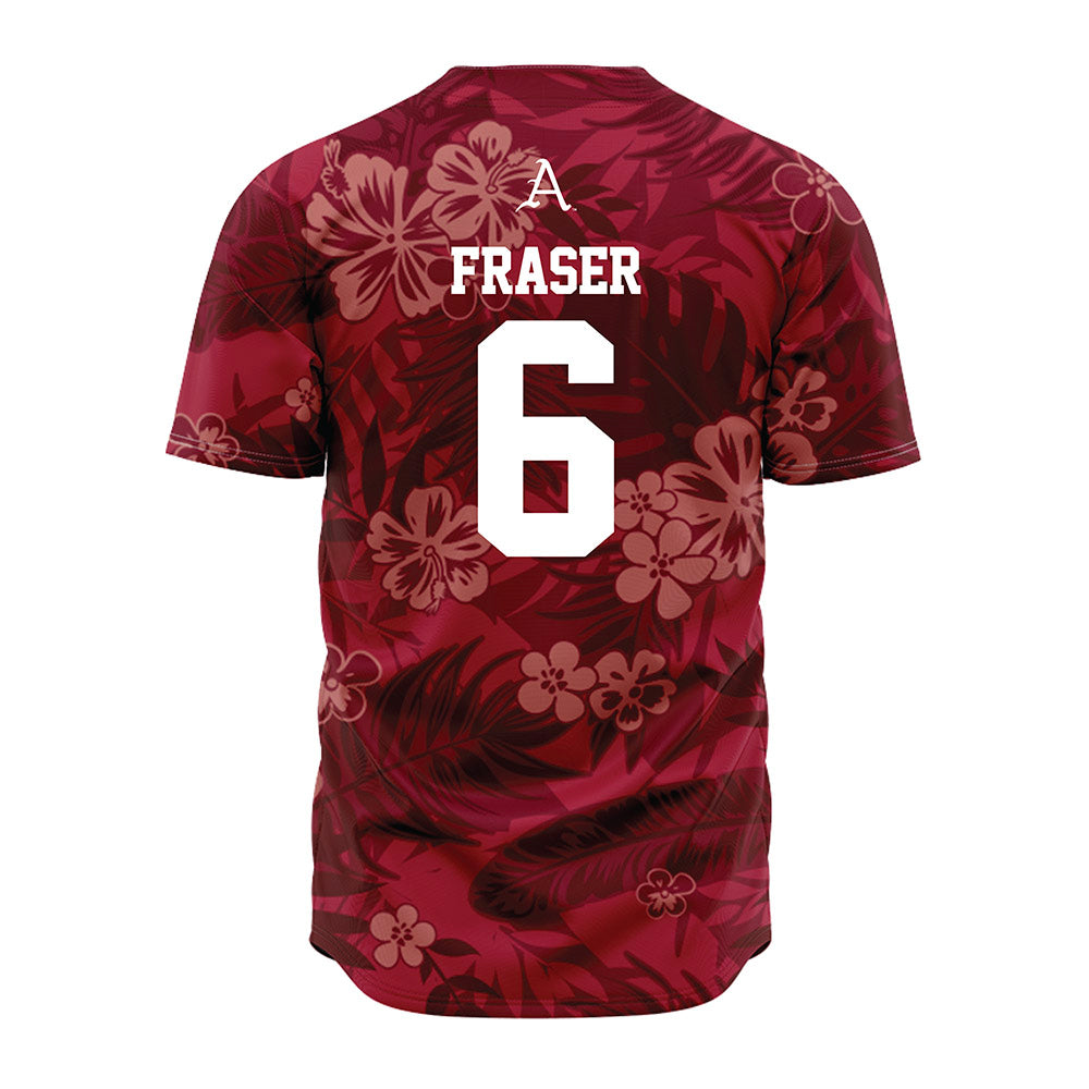 Arkansas - NCAA Baseball : Gabe Fraser - Red Jersey-1