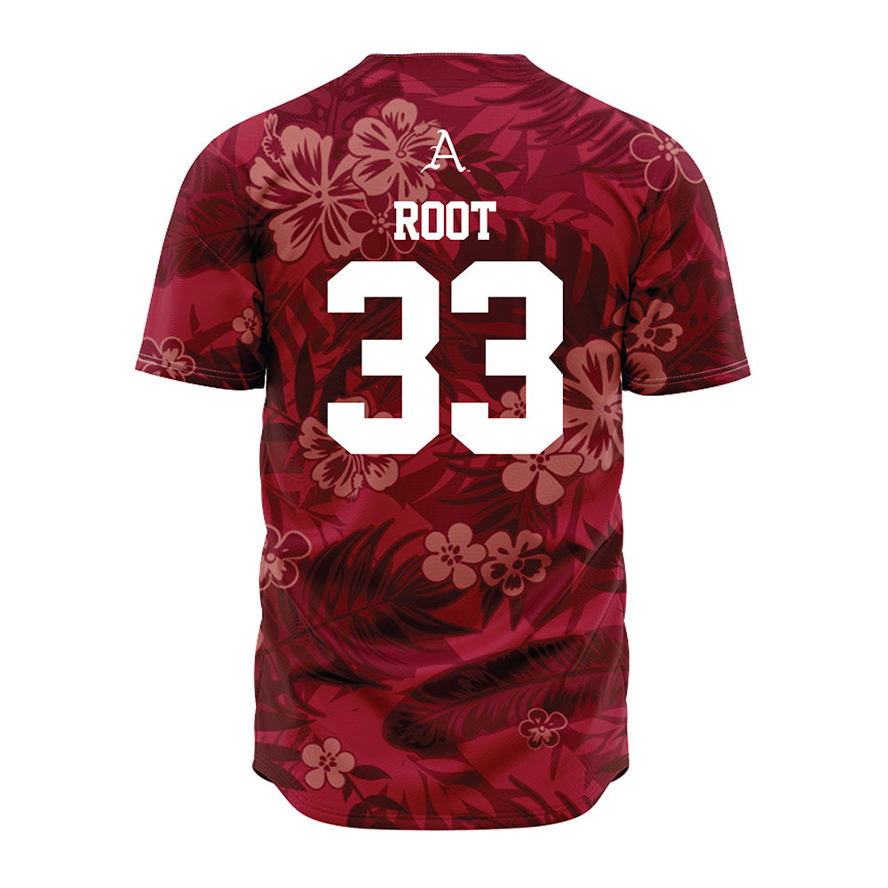 Arkansas - NCAA Baseball : Zach Root - Red Jersey-1