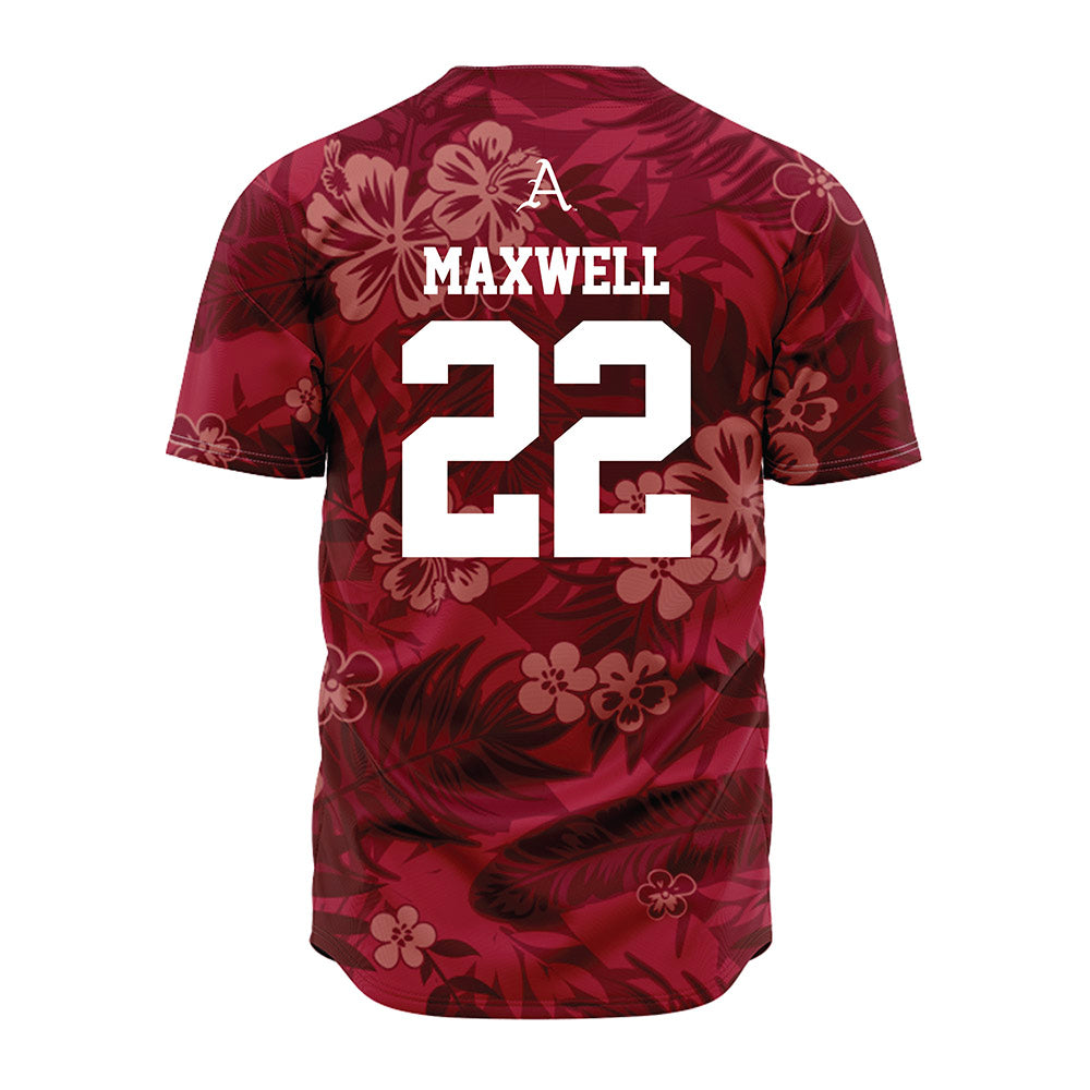 Arkansas - NCAA Baseball : Logan Maxwell - Red Jersey-1