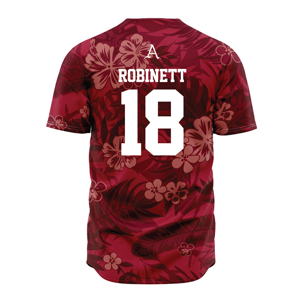 Arkansas - NCAA Baseball : Reese Robinett - Red Jersey-1