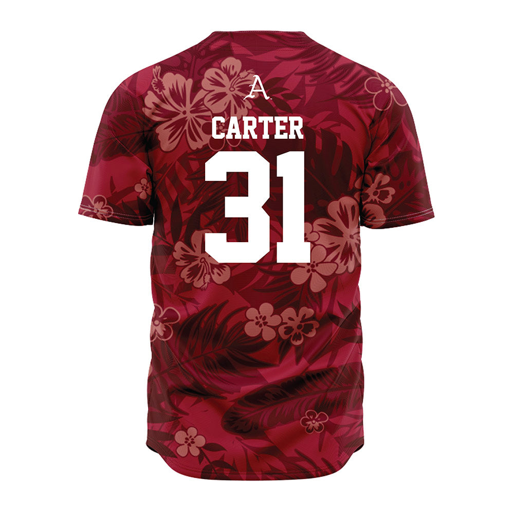 Arkansas - NCAA Baseball : Dylan Carter - Red Jersey-1
