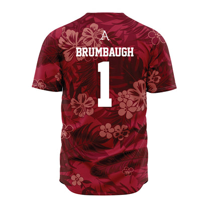 Arkansas - NCAA Baseball : Carson Brumbaugh - Red Jersey-1